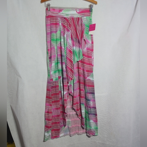 HeartSoul Dresses & Skirts - HeartSoul Asymmetrical Pink and Green Skirt NWT